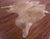 Light Brown Natural Cowhide Rug - X-Large 7' 5"H x 6' 9"W