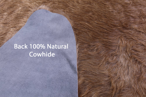 Light Brown Natural Cowhide Rug - X-Large 7' 5