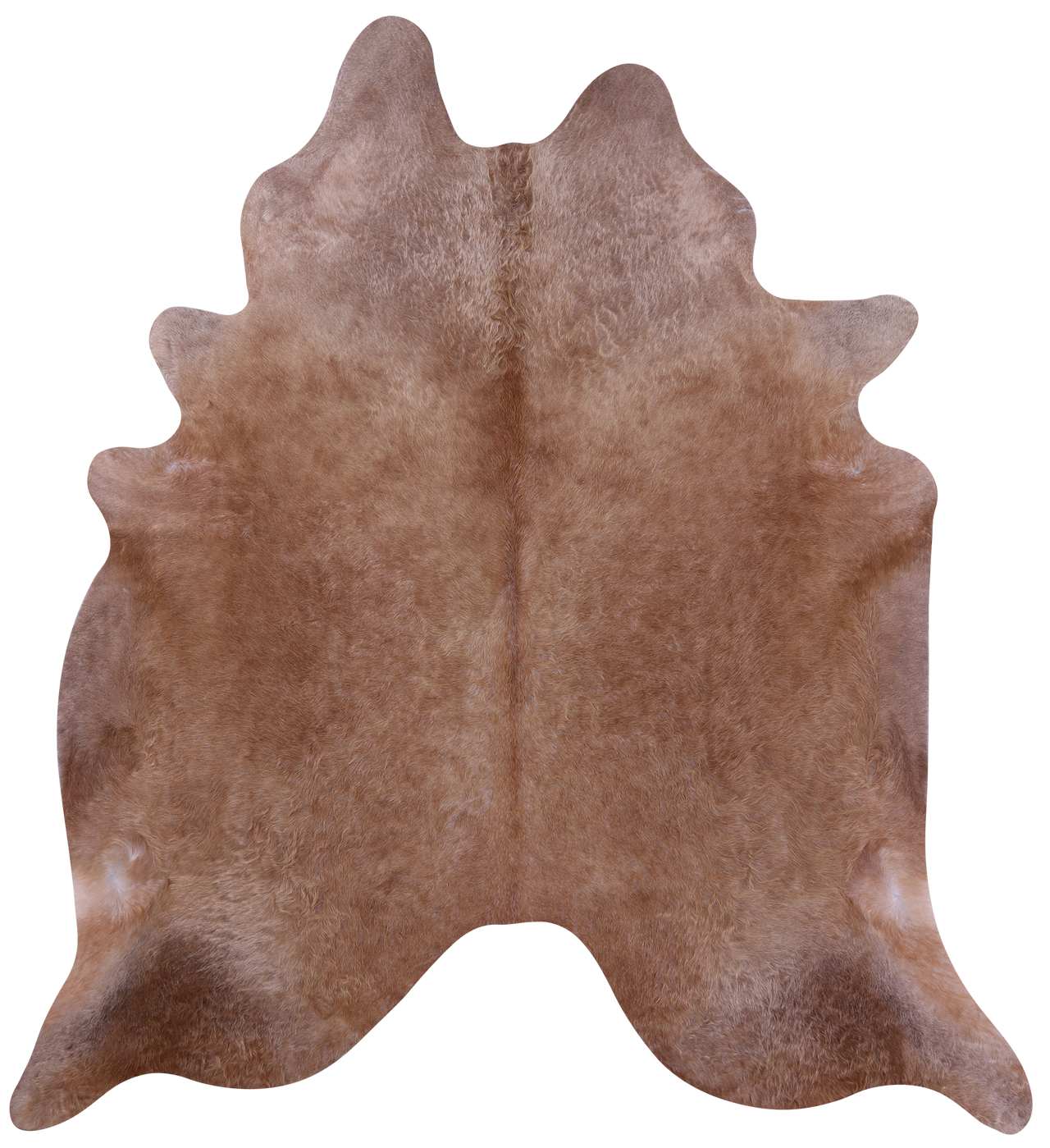 Light Brown Natural Cowhide Rug - X-Large 7' 5"H x 6' 9"W