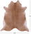 Light Brown Natural Cowhide Rug - X-Large 7' 5"H x 6' 9"W