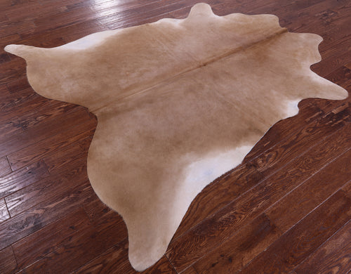 Light Brown Natural Cowhide Rug - X-Large 7' 5