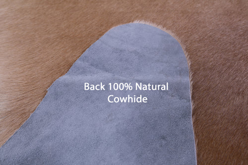 Light Brown Natural Cowhide Rug - X-Large 7' 5