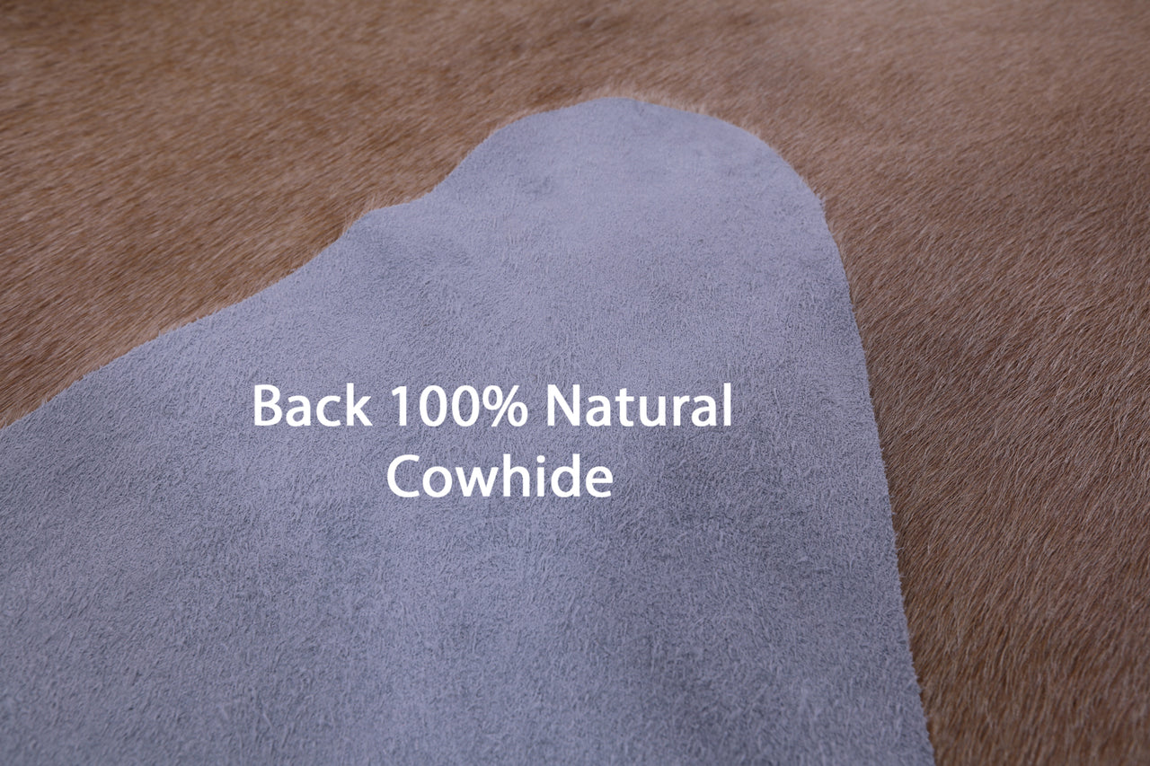 Light Brown Natural Cowhide Rug - XX-Large 8' 4"H x 6' 5"W