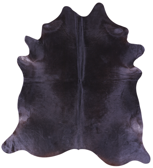 Black Natural Cowhide Rug - X-Large 7' 3