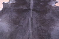 Thumbnail for Black Natural Cowhide Rug - X-Large 7' 3