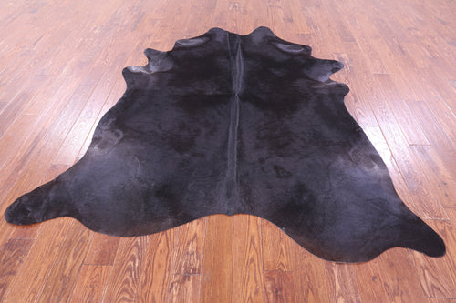 Black Natural Cowhide Rug - X-Large 7' 3