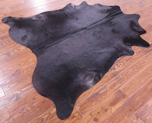 Black Natural Cowhide Rug - X-Large 7' 3