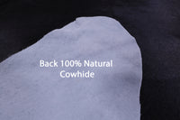 Thumbnail for Black Natural Cowhide Rug - X-Large 7' 3