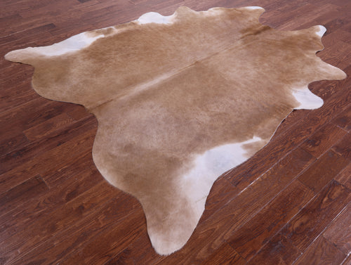 Light Brown Natural Cowhide Rug - XX-Large 8' 3
