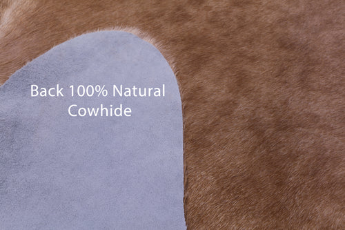 Light Brown Natural Cowhide Rug - XX-Large 8' 3