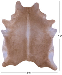 Thumbnail for Light Brown Natural Cowhide Rug - XX-Large 7' 9