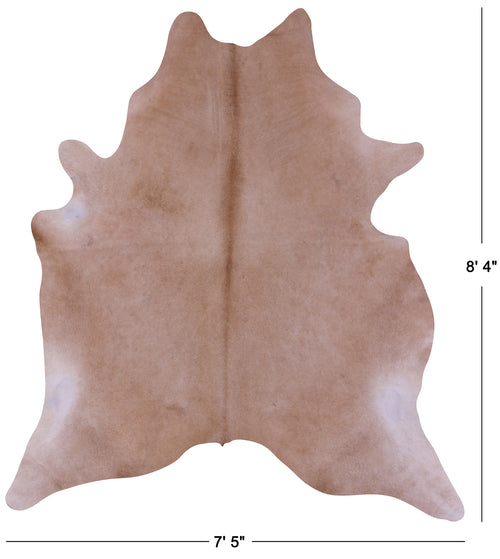 Beige Natural Cowhide Rug - XX-Large 8' 4