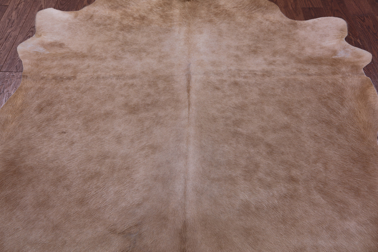 Light Brown Natural Cowhide Rug - X-Large 7' 0"H x 6' 8"W