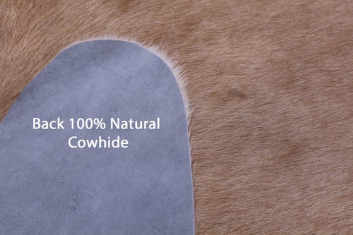 Light Brown Natural Cowhide Rug - X-Large 7' 0