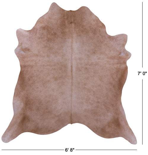 Light Brown Natural Cowhide Rug - X-Large 7' 0