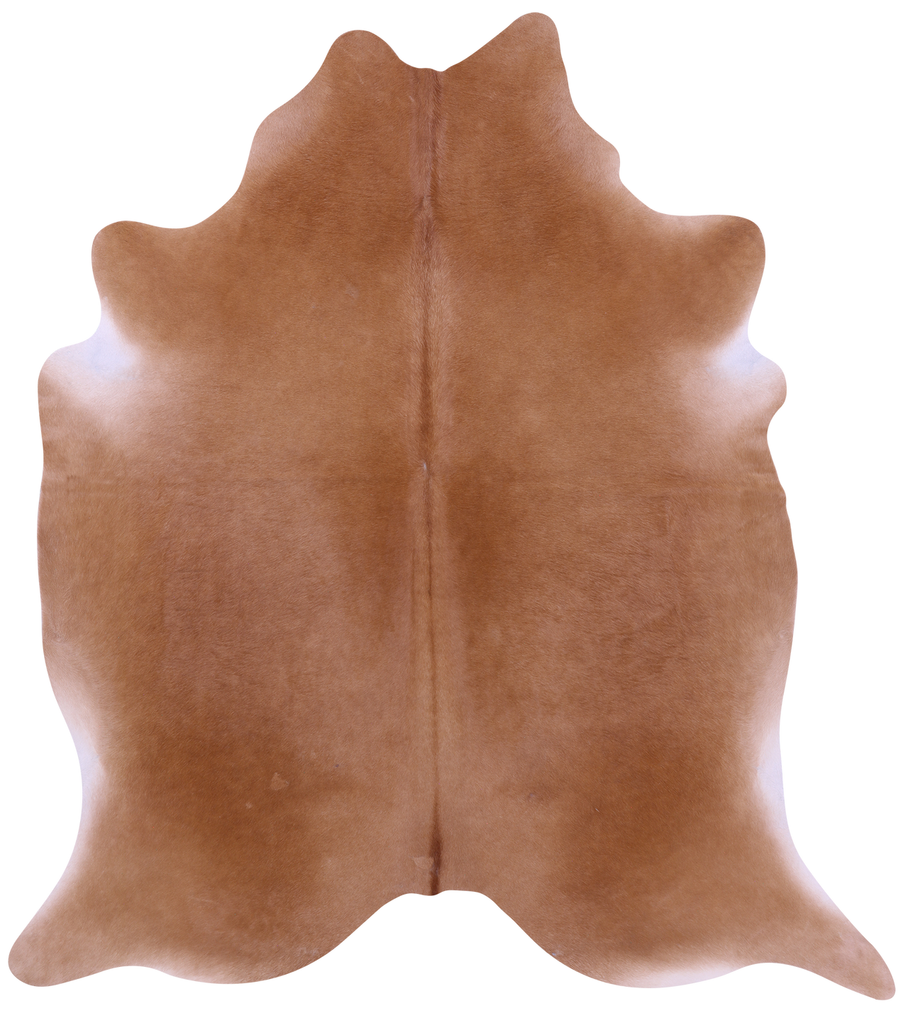 Brown Natural Cowhide Rug - X-Large 7' 1"H x 6' 4"W