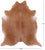 Brown Natural Cowhide Rug - X-Large 7' 1"H x 6' 4"W