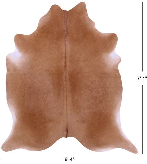 Brown Natural Cowhide Rug - X-Large 7' 1