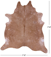 Thumbnail for Light Brown Natural Cowhide Rug - XX-Large 7' 9
