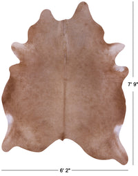 Thumbnail for Light Brown Natural Cowhide Rug - XX-Large 7' 9