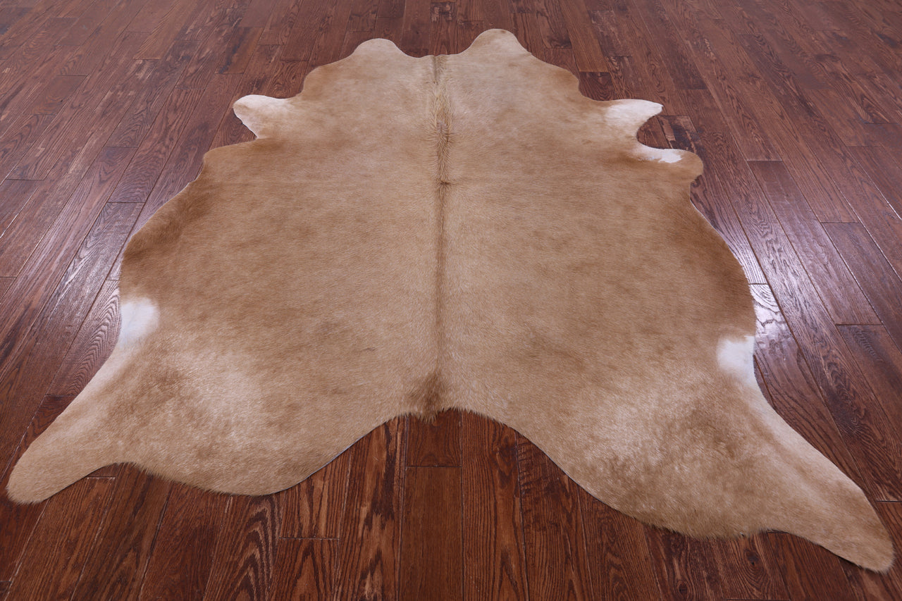 Light Brown Natural Cowhide Rug - XX-Large 7' 9"H x 6' 2"W