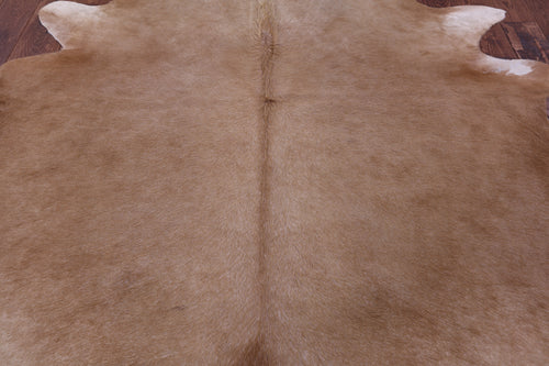 Light Brown Natural Cowhide Rug - XX-Large 7' 9