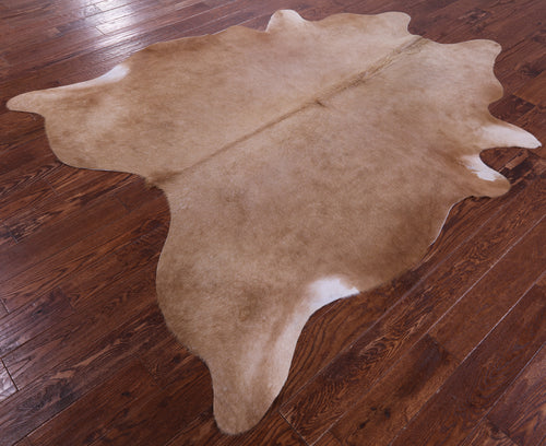 Light Brown Natural Cowhide Rug - XX-Large 7' 9