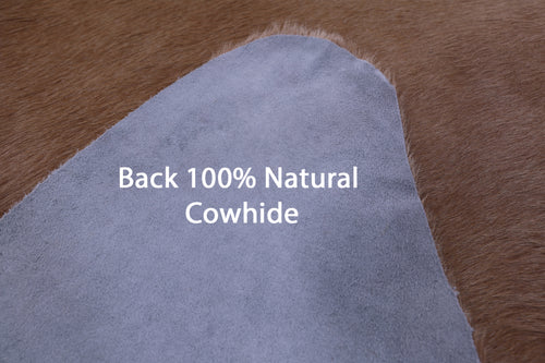 Light Brown Natural Cowhide Rug - XX-Large 7' 9