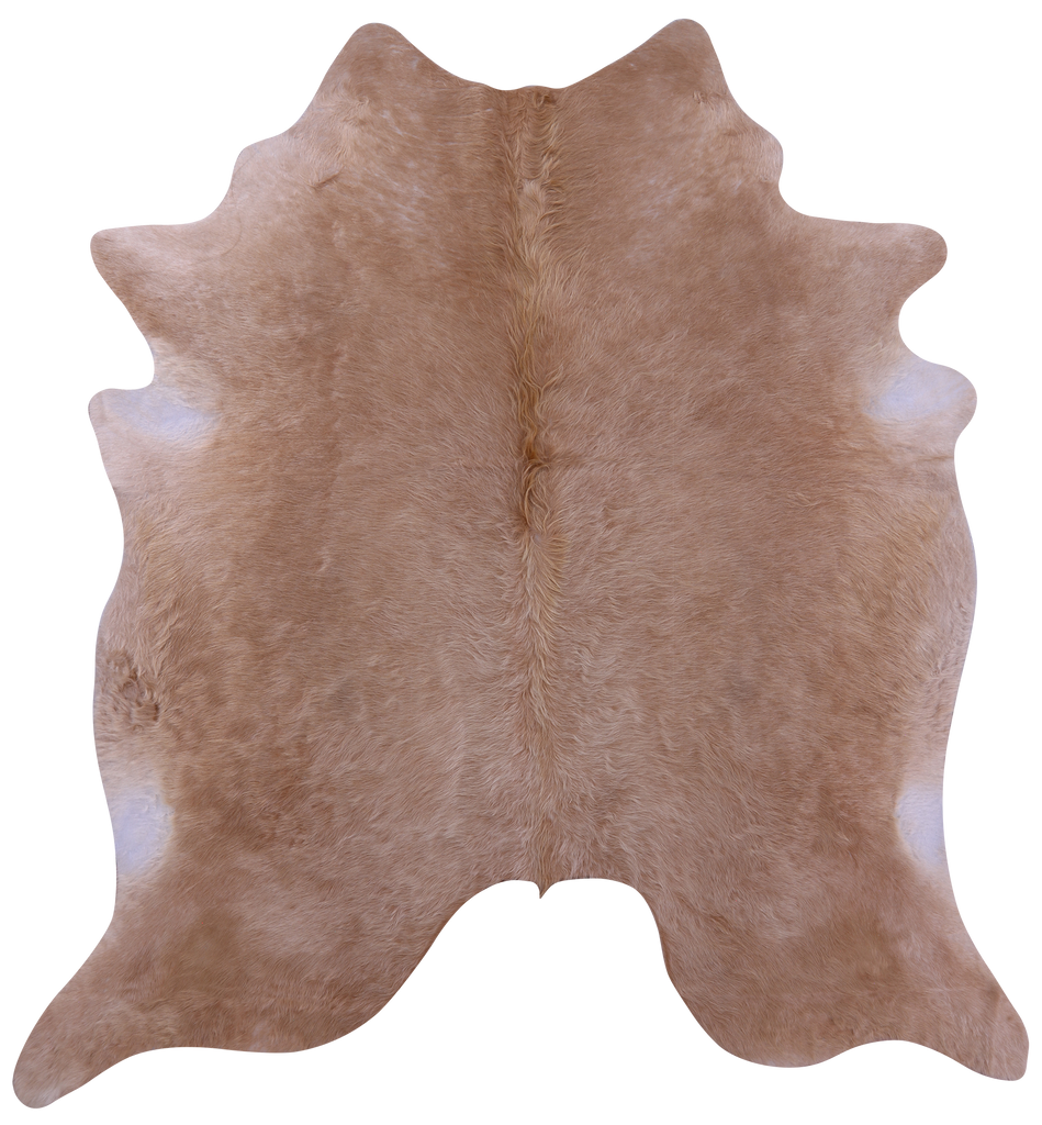 Beige Natural Cowhide Rug - XX-Large 7' 10"H x 7' 3"W