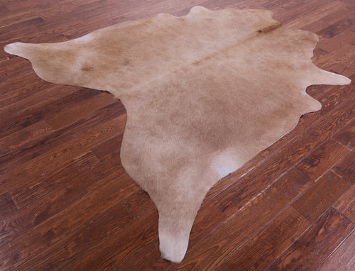 Light Brown Natural Cowhide Rug - X-Large 7' 2