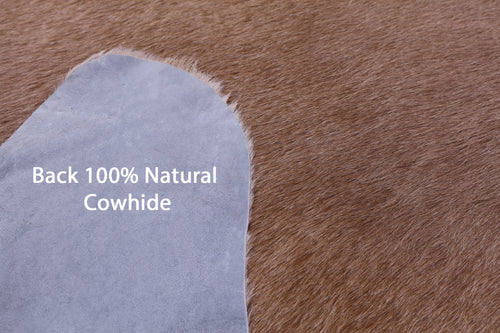 Light Brown Natural Cowhide Rug - X-Large 7' 2