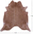 Light Brown Natural Cowhide Rug - X-Large 7' 2"H x 7' 0"W