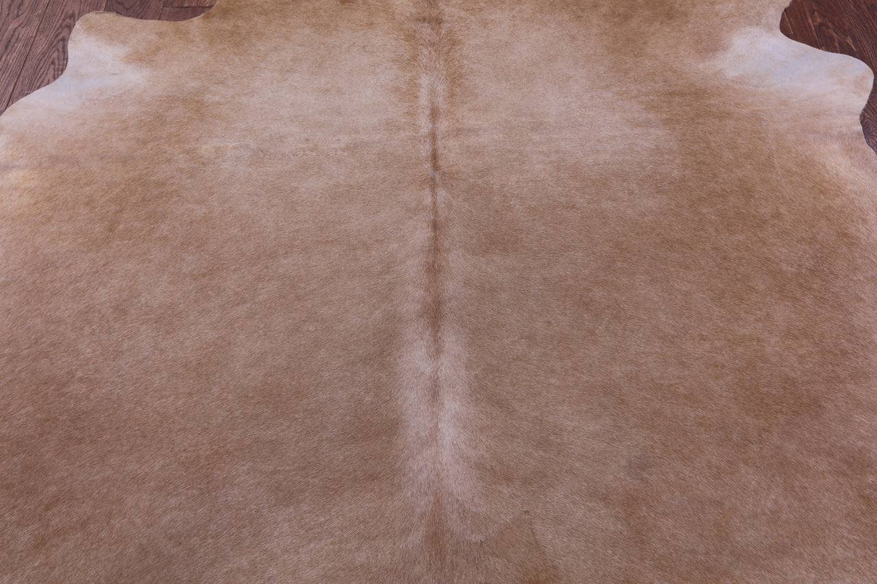 Light Brown Natural Cowhide Rug - X-Large 7' 6"H x 7' 1"W