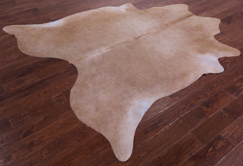 Light Brown Natural Cowhide Rug - X-Large 7' 6
