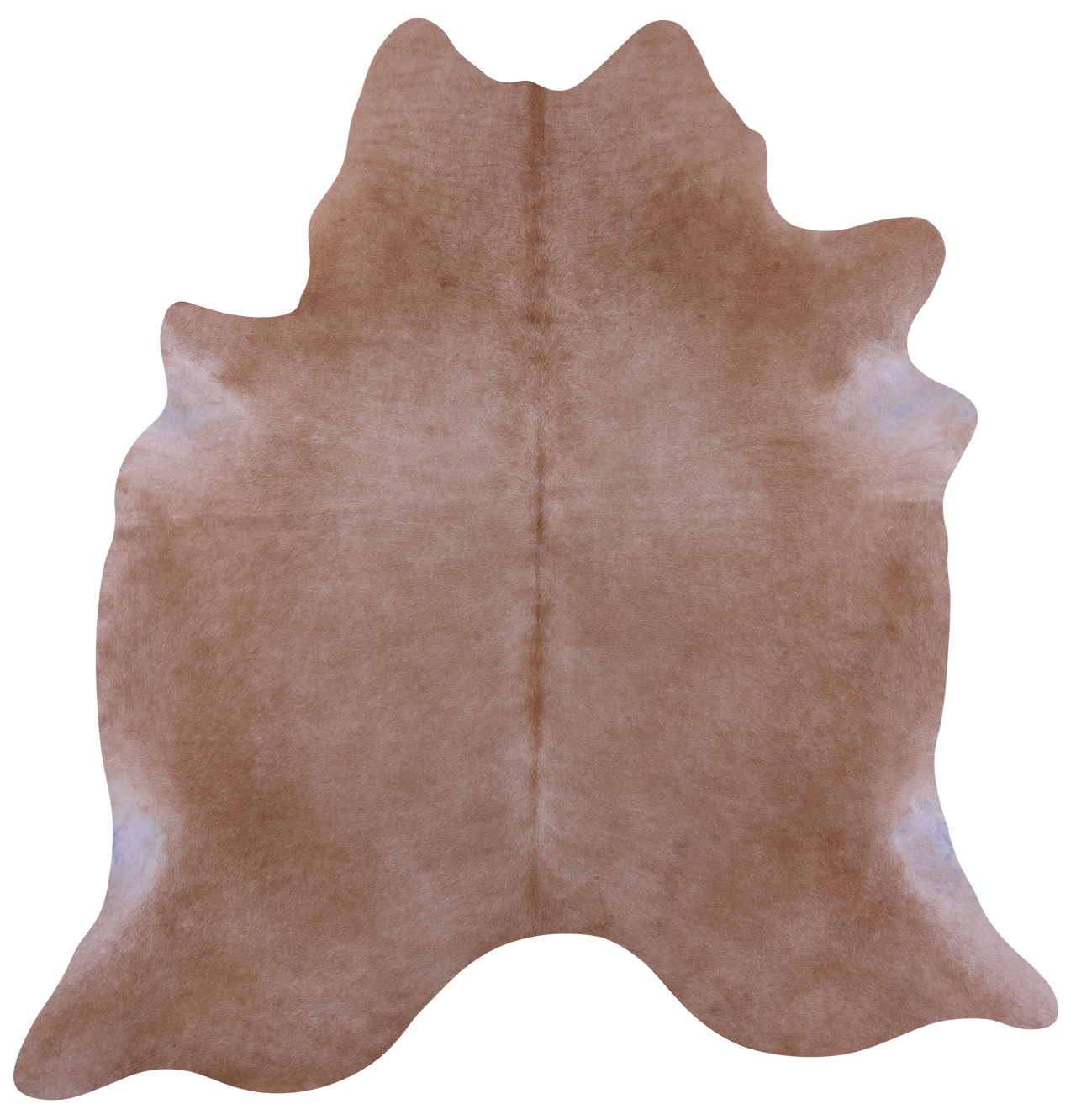 Light Brown Natural Cowhide Rug - X-Large 7' 6"H x 7' 1"W
