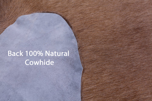 Light Brown Natural Cowhide Rug - XX-Large 7' 10