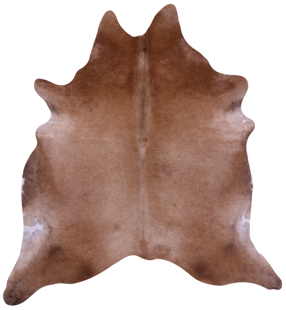 Light Brown Natural Cowhide Rug - XX-Large 7' 10"H x 7' 0"W