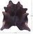 Dark Brown Natural Cowhide Rug - X-Large 7' 6"H x 7' 3"W