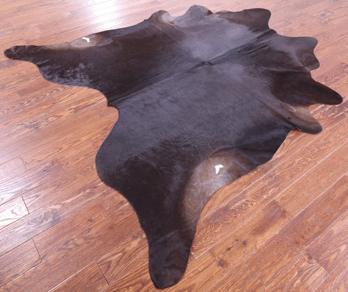 Dark Brown Natural Cowhide Rug - X-Large 7' 6