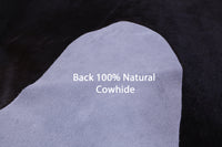 Thumbnail for Dark Brown Natural Cowhide Rug - X-Large 7' 6