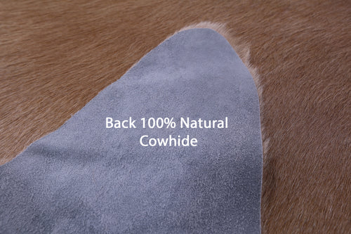 Light Brown Natural Cowhide Rug - XX-Large 8' 1