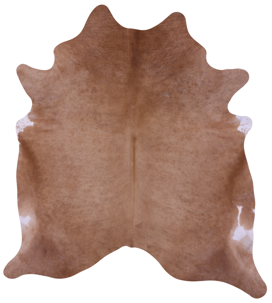 Light Brown Natural Cowhide Rug - XX-Large 7' 10"H x 7' 2"W