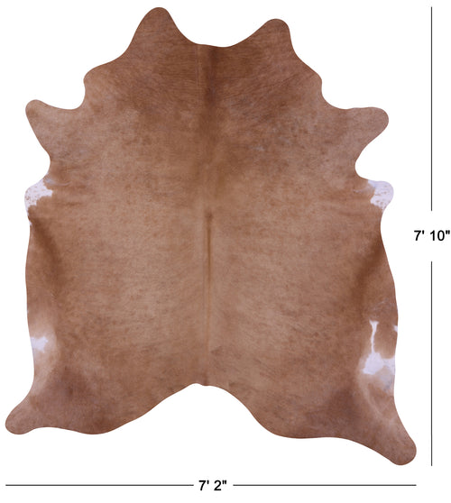 Light Brown Natural Cowhide Rug - XX-Large 7' 10