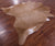 Light Brown Natural Cowhide Rug - XX-Large 7' 10"H x 7' 2"W