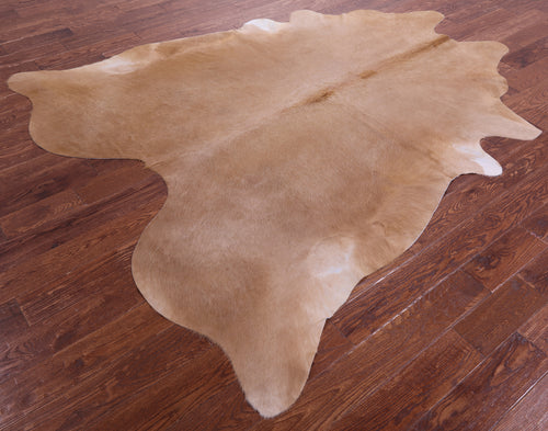 Light Brown Natural Cowhide Rug - XX-Large 8' 0