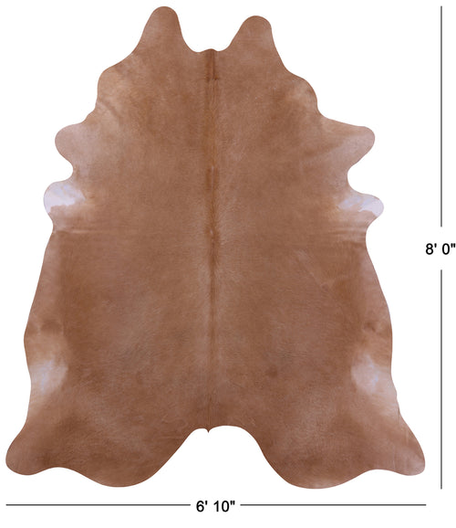 Light Brown Natural Cowhide Rug - XX-Large 8' 0