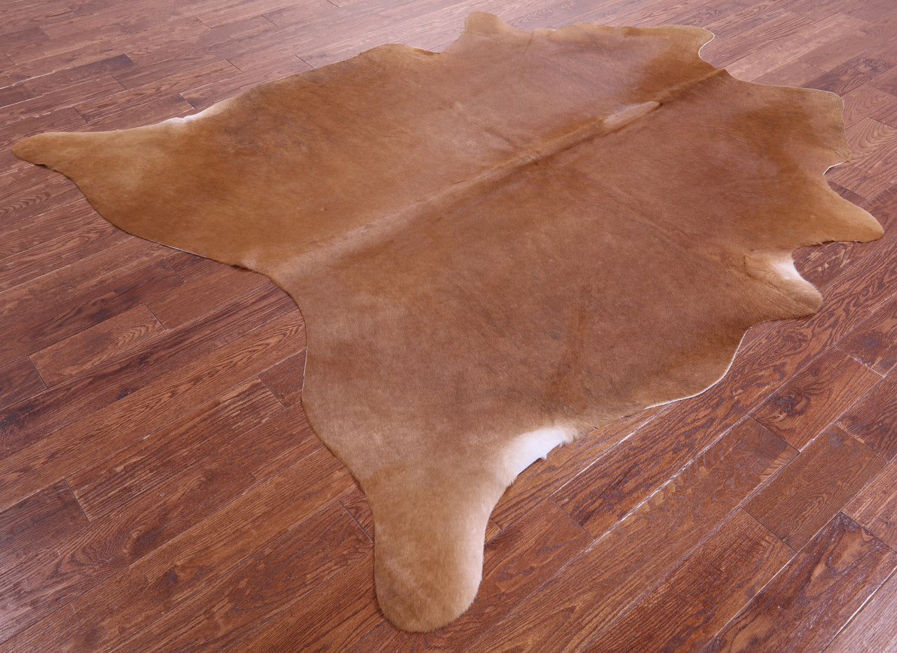 Brown Natural Cowhide Rug - XX-Large 7' 10"H x 6' 7"W