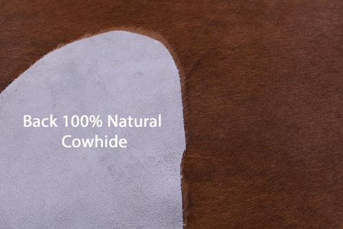 Brown Natural Cowhide Rug - XX-Large 7' 10