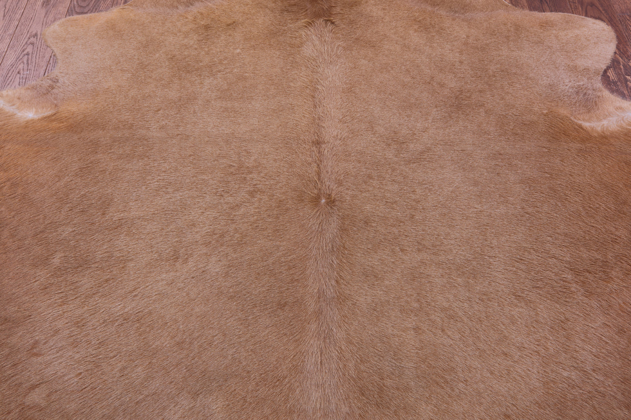 Brown Natural Cowhide Rug - X-Large 7' 5"H x 6' 6"W