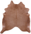 Brown Natural Cowhide Rug - X-Large 7' 5"H x 6' 6"W
